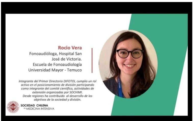 SOCHIMI reconoce a estudiante del programa de Magíster de la sede Temuco por su trabajo en pandemia